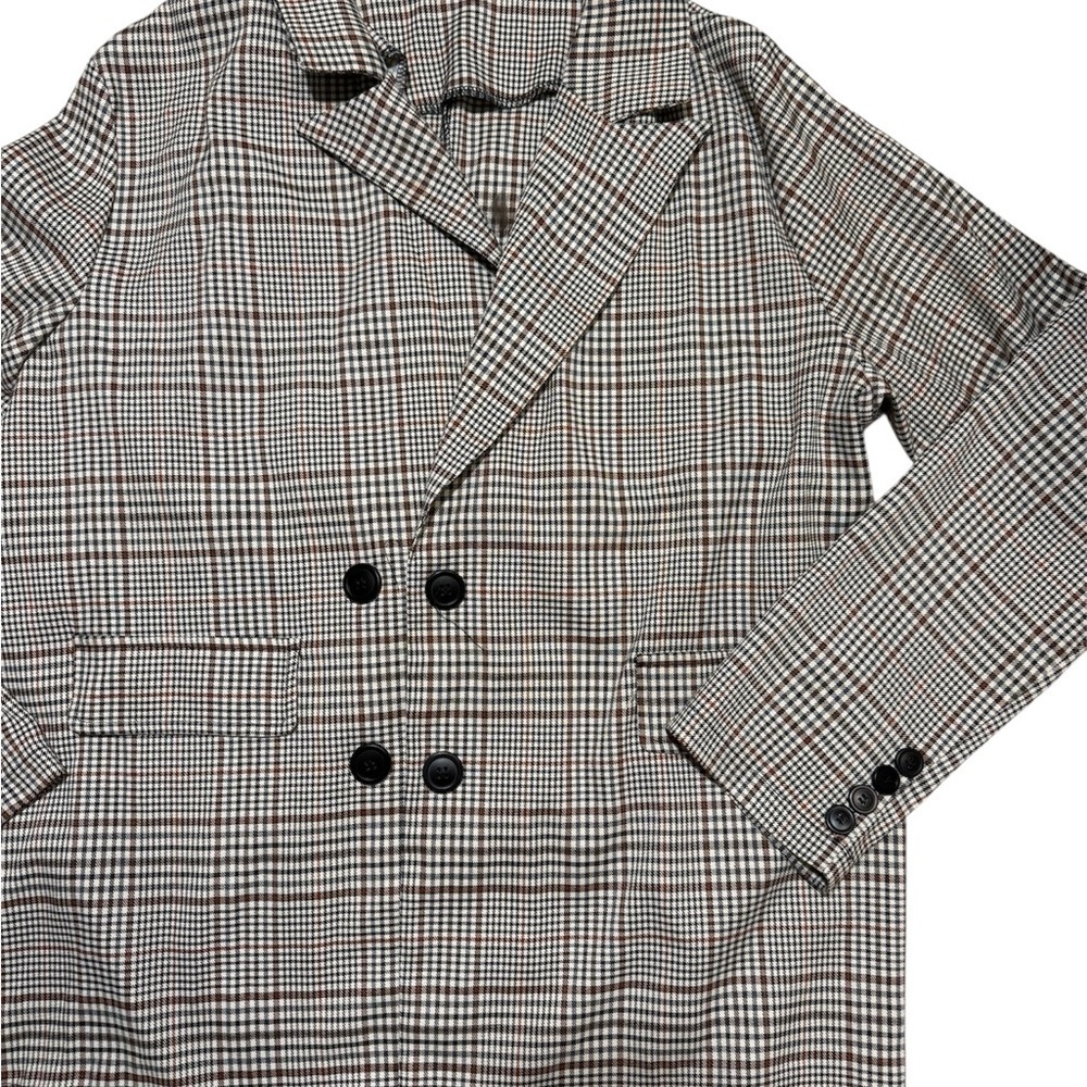 Lightweight Plaid Slouchy Blazer - Picture 2 of 5